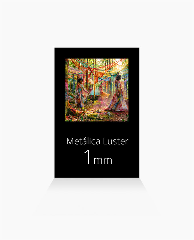 Impresión Luster Metálica, blanco 1mm
