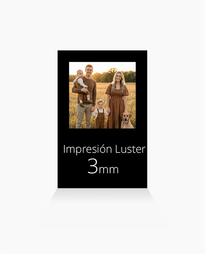 Impresión Luster, blanco 3mm
